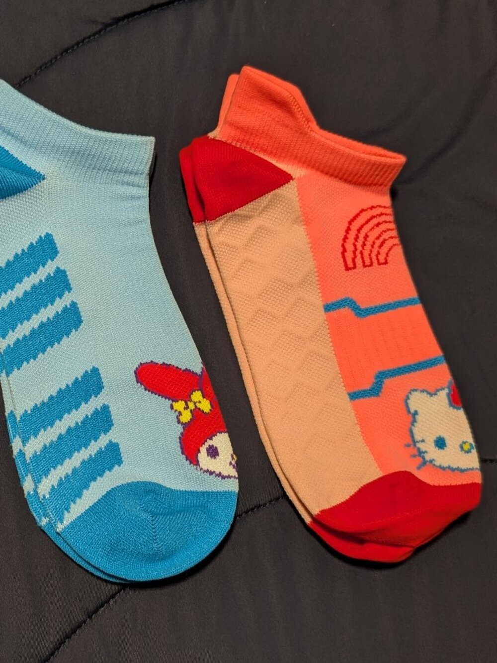 Sanrio Moisture Wicking socks One size fits most Athletic Multicolored